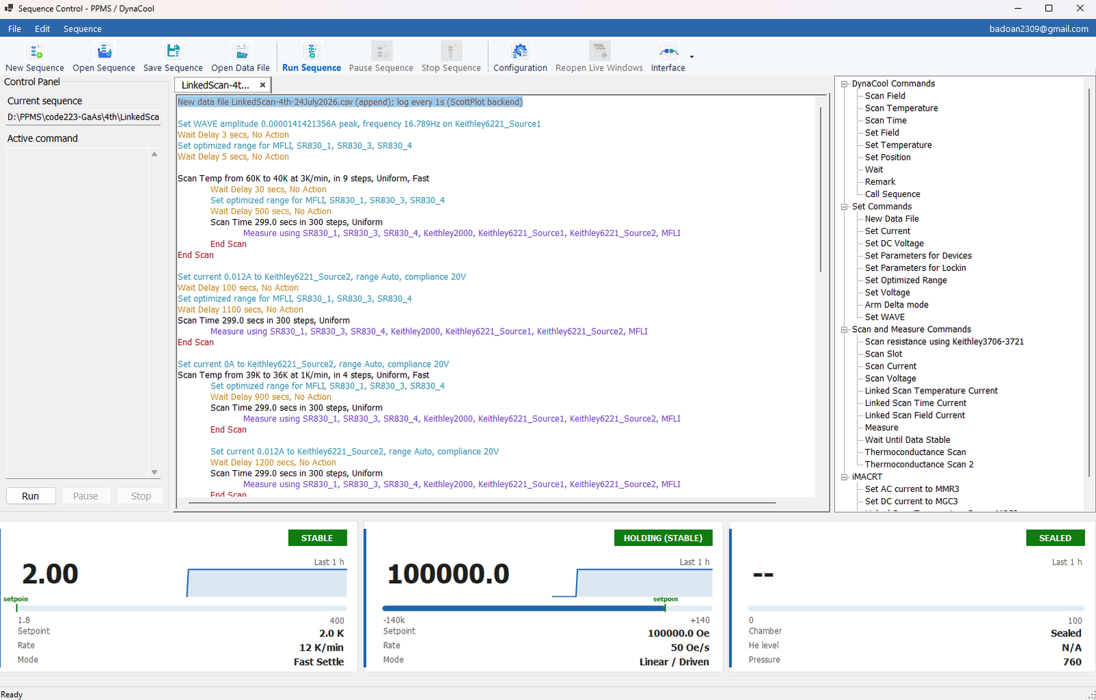 Instraxis Control sequence editor